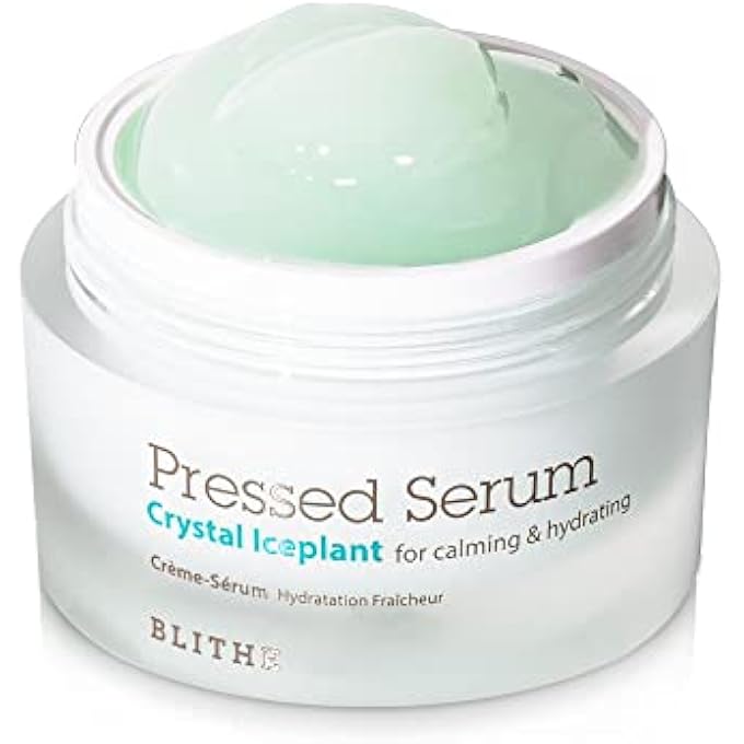 Blithe PRESSED SERUM CRYSTAL ICEPLANT, 50ML - KOREAN SKIN CARE, ANTI WRINKLE, CALMING & HYDRATING, ICE PLANT EXTRACT, K BEAUTY, SKIN BRIGHTENING FACIAL CARE WITH NATURAL INGREDIENTS, ALL SKIN TYPES - Image 1